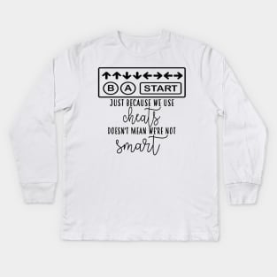 Konami Code Cheats Smart Kids Long Sleeve T-Shirt